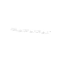 Goulotte grille passe-câbles en fil d'acier pour bureau Opale L 160 cm