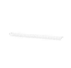 Goulotte grille passe-câbles en fil d'acier pour bureau Opale L 180 cm