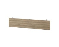 Hintergrundschleier Opal für Schreibtisch L 200 cm Esche