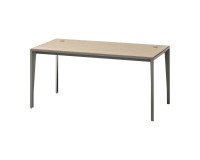 Bureau gerade Eiche mit grauem Fuß, Opal L 160 x T 80 cm