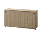 Bahut Opale  L 160 x  H 86 cm corps orme portes coulissantes orme