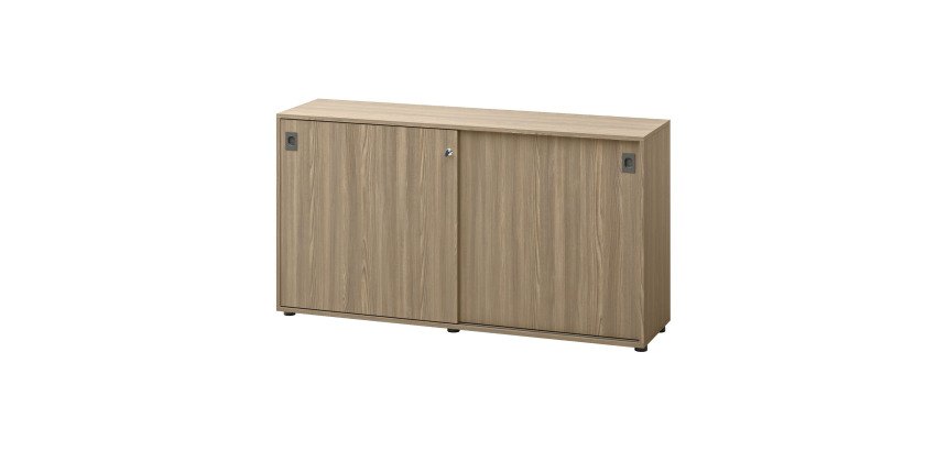 Bahut Opale  L 160 x  H 86 cm corps orme portes coulissantes orme