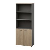Bibliothèque Opale à portes battantes