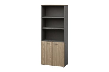 Bibliothèque Opale à portes battantes