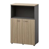 Bibliothèque mi haute L 86 x H 133 cm - X5