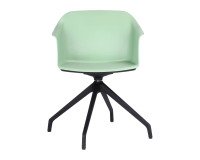 Sedia per collettività Aurora su base girevole