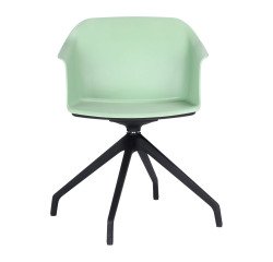 Sedia per collettività Aurora su base girevole