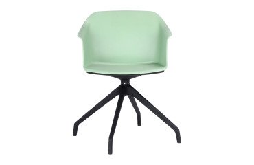 Sedia per collettività Aurora su base girevole