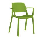 Seduta per visitatore 600 con braccioli colorata