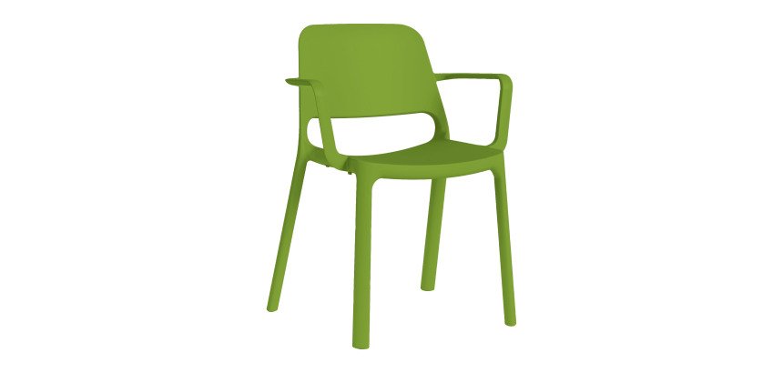 Seduta per visitatore 600 con braccioli colorata
