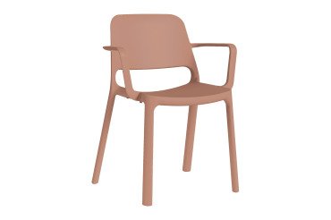 Seduta per visitatore 600 con braccioli colorata