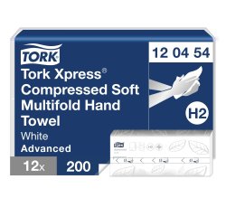 Handdoekjes Tork H2 gevouwen Tork Xpress Advanced - Pak van 2400