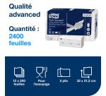 Essuie-mains pliés Tork H2 compressés Tork Xpress Advanced - Sachet de 2400