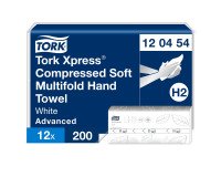 Essuie-mains pliés Tork H2 compressés Tork Xpress Advanced - Sachet de 2400
