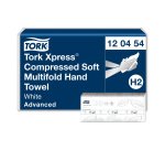 Essuie-mains pliés Tork H2 compressés Tork Xpress Advanced - Sachet de 2400