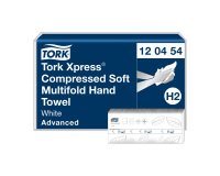 Essuie-mains pliés Tork H2 compressés Tork Xpress Advanced - Sachet de 2400
