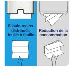 Essuie-mains pliés Tork H2 compressés Tork Xpress doux Premium - Sachet de 2700