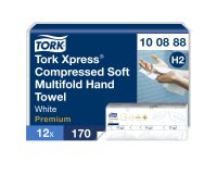 Hand towels folded Tork H2 compressed Tork Xpress soft Premium - Pack of 2040