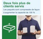 Essuie-mains pliés Tork H2 compressés Tork Xpress doux Premium - Sachet de 2700