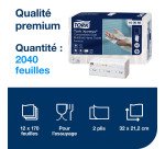 Essuie-mains pliés Tork H2 compressés Tork Xpress doux Premium - Sachet de 2040
