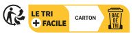 L'Info-tri permet de mieux trier les produits et emballages, grâce à une indication claire et précise sur l'endroit où les déposer (bac de tri, déchèterie, point de collecte, magasin…).