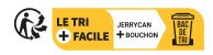 L'Info-tri permet de mieux trier les produits et emballages, grâce à une indication claire et précise sur l'endroit où les déposer (bac de tri, déchèterie, point de collecte, magasin…).