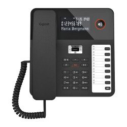 Gigaset téléphone filaire DESK 800A Noir