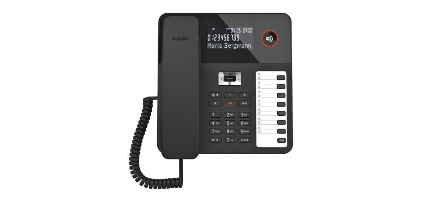 Gigaset téléphone filaire DESK 800A Noir
