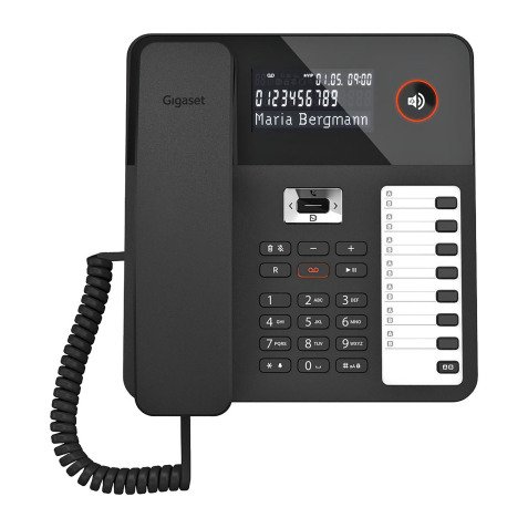 Gigaset téléphone filaire DESK 800A Noir