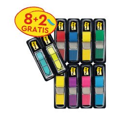 Segnapagina Post-it Mini Assortiti senza rigatura 11,9 x 43,2 mm 1,19 x 4,32 cm 70 g/m² 10 unità da 35 segnapagina