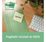 Post-it in carta riciclata Gialli 76 x 76 mm Confezione convenienza 18+6 unità