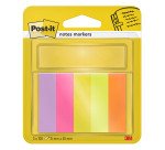 Post-it Index Flags 15 x 50 mm Assorted 100 x 5 Pack