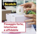 Confezione convenienza 6 + 2 in omaggio Nastri adesivi Scotch Crystal polipropilene 19 mm x 33 m trasparente