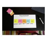 Post-it Notes Colour Notes 51 x 51 mm Blue, Green, Orange, Pink  Plain 12 Pads of 100 Sheets