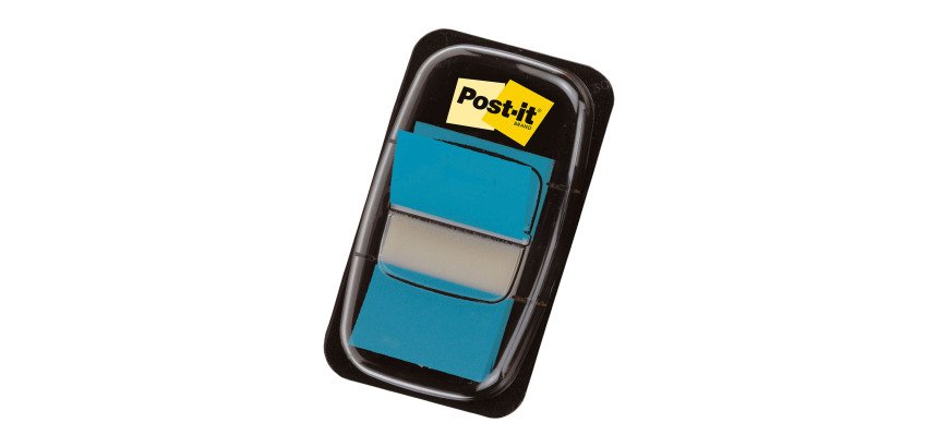 Index Post-it Medio Turchese senza rigatura non perforato 25,4 x 43,2 mm 2,54 x 4,32 cm 70 g/m² 50 segnapagina