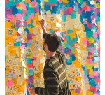 Bloc cube multicouleurs Post-It 76 x 76 mm - bloc de 450 feuilles