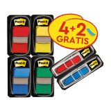 Index Post-it I680-P6 Assortiti senza rigatura 25,4 x 43,2 mm 2,54 x 4,32 cm 70 g/m² 4 da 50 segnapagina