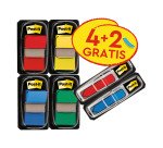 Index Post-it I680-P6 Assortiti senza rigatura 25,4 x 43,2 mm 2,54 x 4,32 cm 70 g/m² 4 da 50 segnapagina