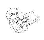 Dispenser Post-it Gatto Bianco + Post-it Super Sticky Rosso rubino 76 x 76 mm