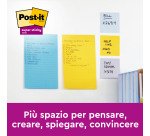 Post-it Bangkok Super Sticky Large  Notes 101 x 152 mm Assorted Colours Rectangular Ruled 3 Pads of 90 Sheets