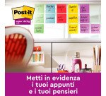 Post-it Super Sticky Cosmic 76 x 76 mm 654 6 unità da 90 fogli