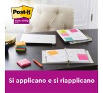 Post-it Super Sticky Carnival 127 x 76 mm 6 unità da 90 fogli