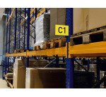 Señal de pasillo autoadhesiva A5 Durable horizontal - paquete de 10