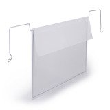 Funda para perchas de alambre con solapa A5 horizontal Durable - paquete de 50