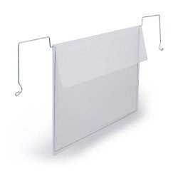 Funda para perchas de alambre con solapa A5 horizontal Durable - paquete de 50