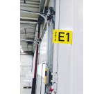 Señal de pasillo magnética A4 horizontal Durable - paquete de 10