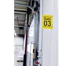 Señal de pasillo magnética A4 vertical Durable - paquete de 10
