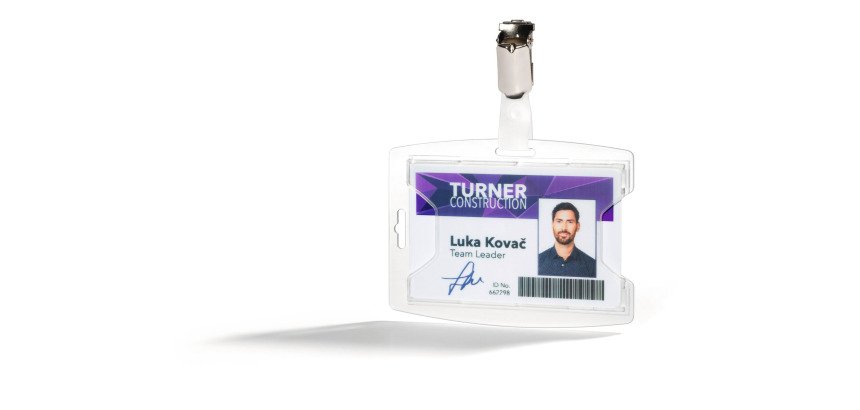 Identificador para 1 tarjeta ReXycle® Durable con clip - paquete de 25