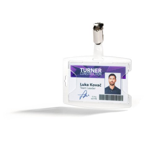 Identificador para 1 tarjeta ReXycle® Durable con clip - paquete de 25