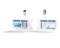Identificador para 2 tarjetas ReXycle® Durable con clip - paquete de 25